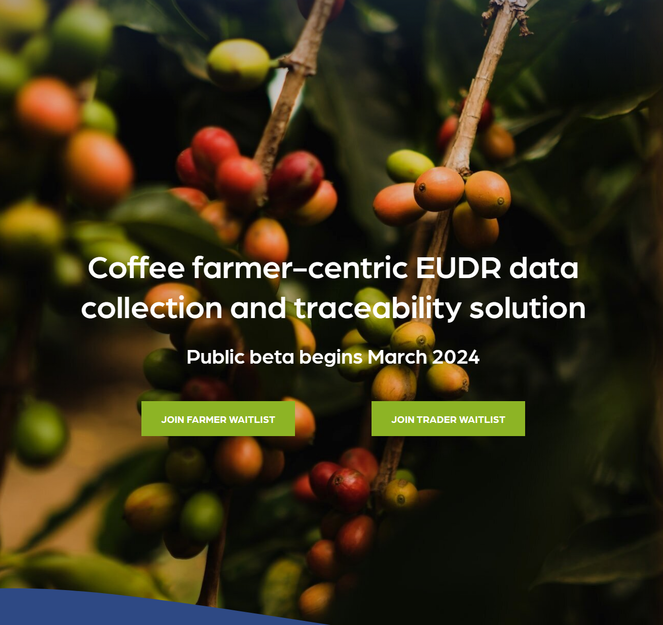 CoffeeTrace Landing Page